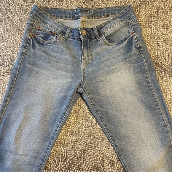 AEROPOSTALE Light Wash Skinny Jeggings Size 8 Regular - Picture 6 of 9